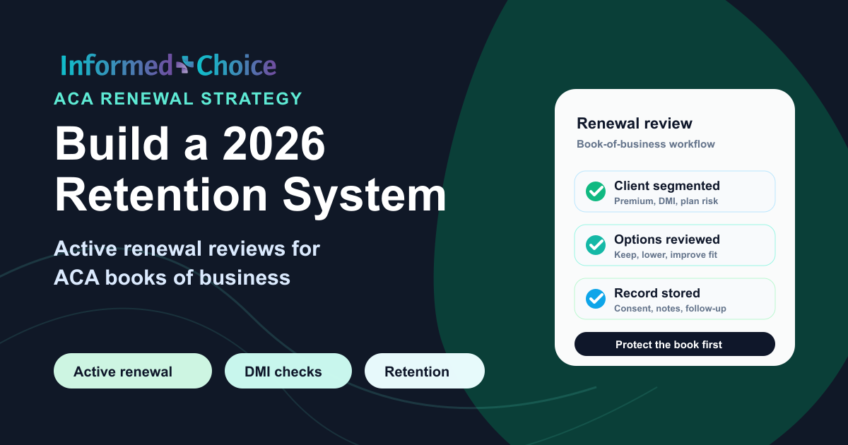 ACA renewal strategy checklist for agents reviewing Marketplace clients in 2026